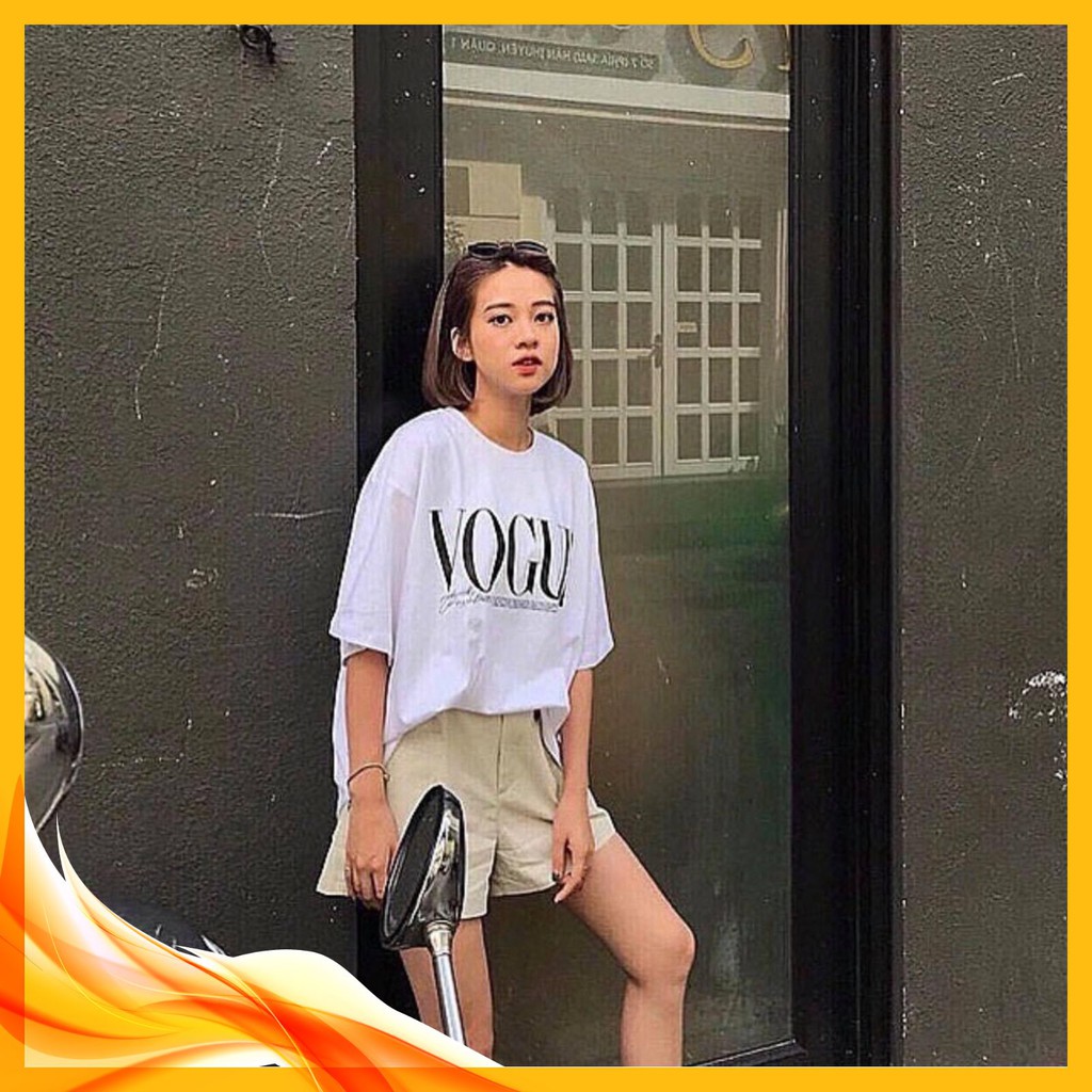 Áo Phông Unisex❤️Áo Thun VOGUE❤️Vải cotton-mềm mịn, dáng rộng thoáng mát-trẻ trung-cá tính form áo chuẩn hình Mã Ao01 | BigBuy360 - bigbuy360.vn