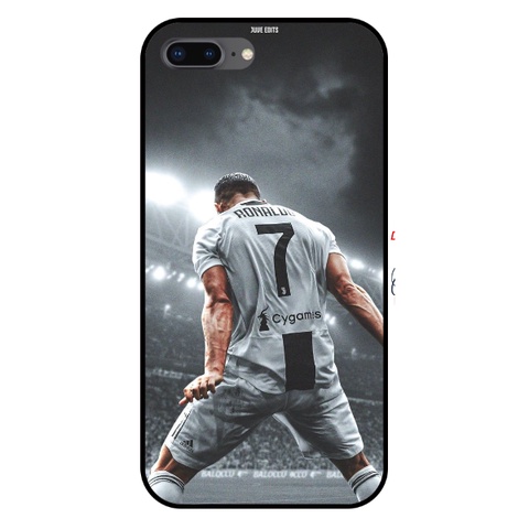 Ốp Lưng Iphone CR7 Cristiano Ronaldo Chất Liệu Kính Cường Lực Dẻo Bóng