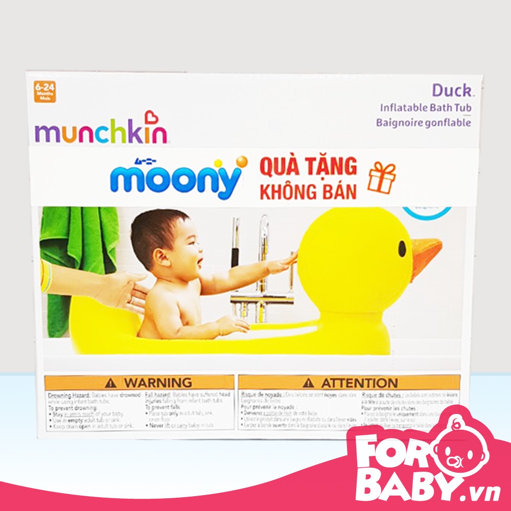 Bồn tắm phao Munchkin hình vịt đáng yêu cho bé