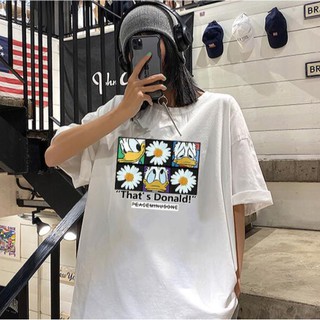 Áo thun unisex in hình hoa cúc thời trang