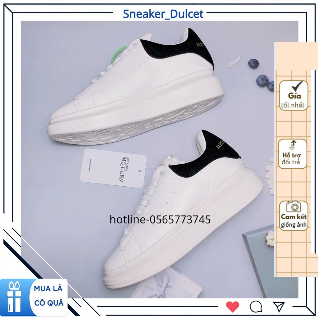 🔥FREE SHIP-HÀNG QUẢNG CHÂU  🔥Giày thể thao sneaker🔥 MCQ gót nhung đen full box