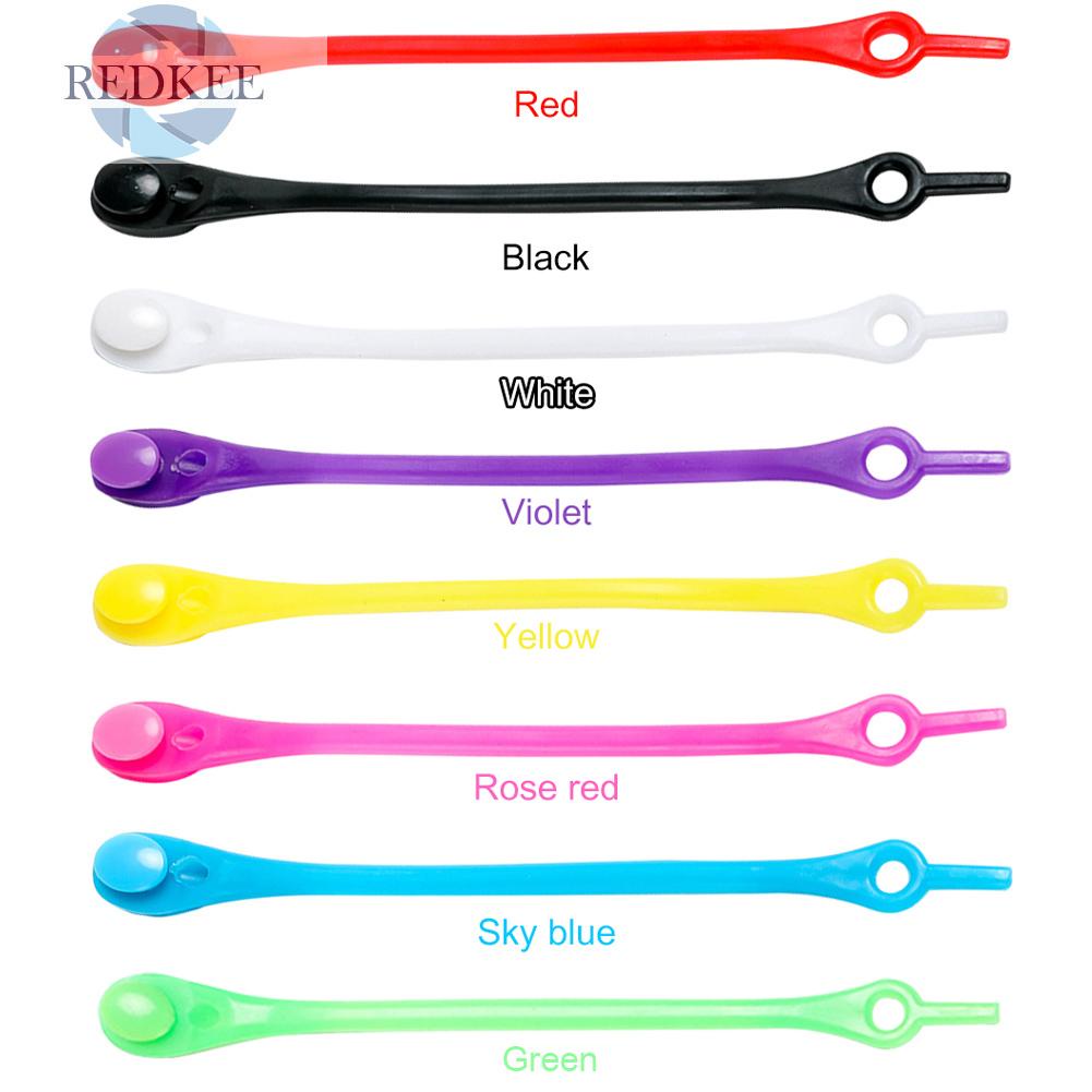 Set 12 dây giày thể thao bằng silicon không cần buộc tiện dụng cho nam và nữ