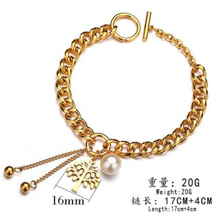 Lắc Tay Dây Xích Titan Ko Đen TT 2729