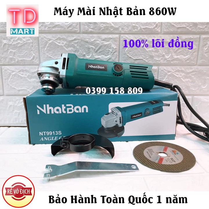 Máy mài, máy cắt cầm tay Nhật Bản 860W Lõi Đồng Tặng Lưỡi Cắt Cao Cấp