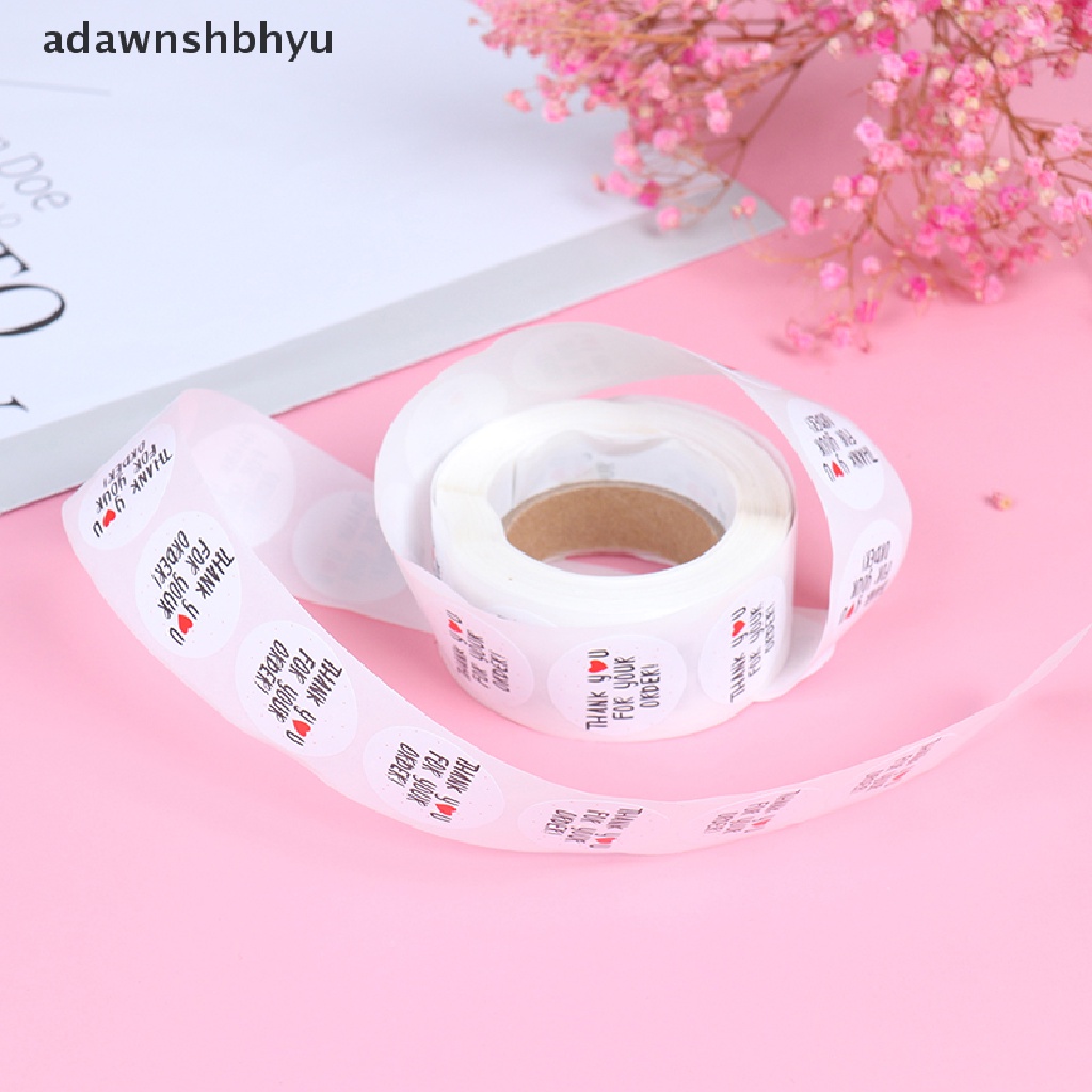Set 500 Miếng Dán Tròn thank you for your order Trang Trí Đa Ứng Dụng