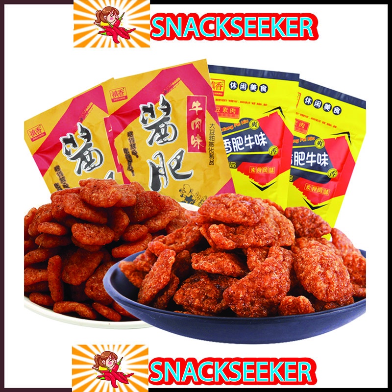 ĐẬU HŨ KHÔ VỊ THỊT BÒ NƯỚNG BBQ ## GÓI 20g ăn liền - SNACKSEEKER - Đồ ăn vặt Trung Quốc
