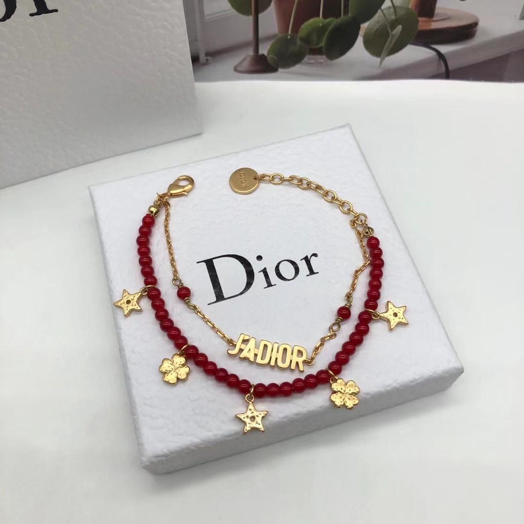 【in stock】Vòng đeo tay hai lớp thời trang sành điệu cho nữ