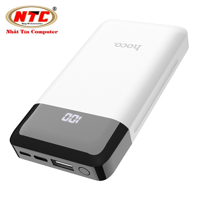 Pin sạc dự phòng Hoco J31 Power pride 10000mAh có đèn Led báo pin - Hàng chính hãng