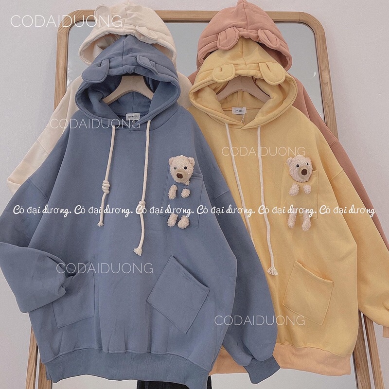 áo nỉ hoodie gấu bông | BigBuy360 - bigbuy360.vn