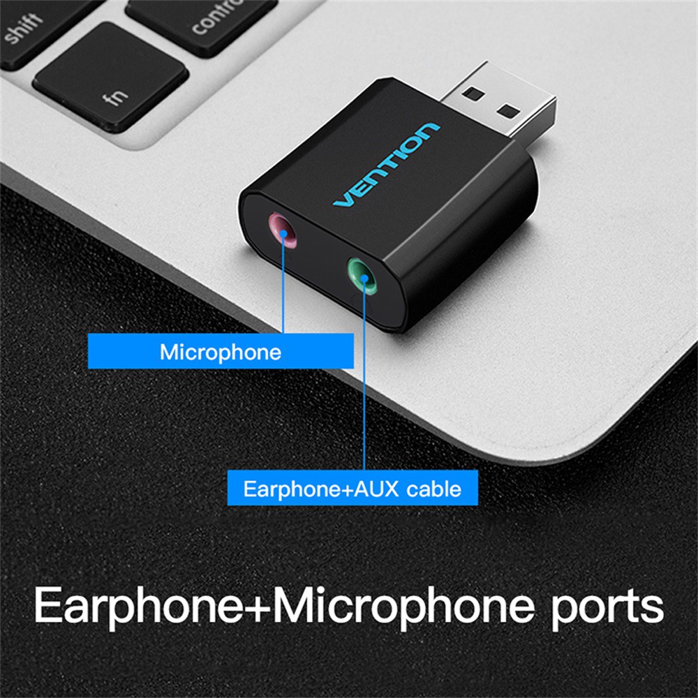 [new]  Vention USB converter USB external sound card lightweight 3.5mm interface