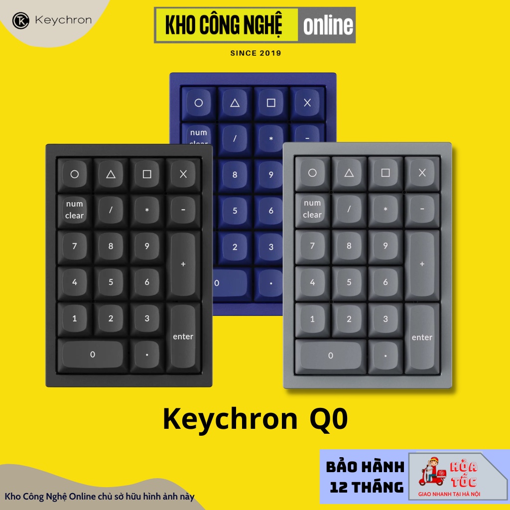 Bàn phím số Keychron Q0 custom QMK - BẢN FULL