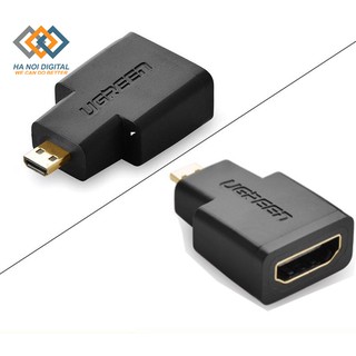 Đầu chuyển đổi micro HDMI male to hdmi female - UGREEN 20106 - (màu đen)