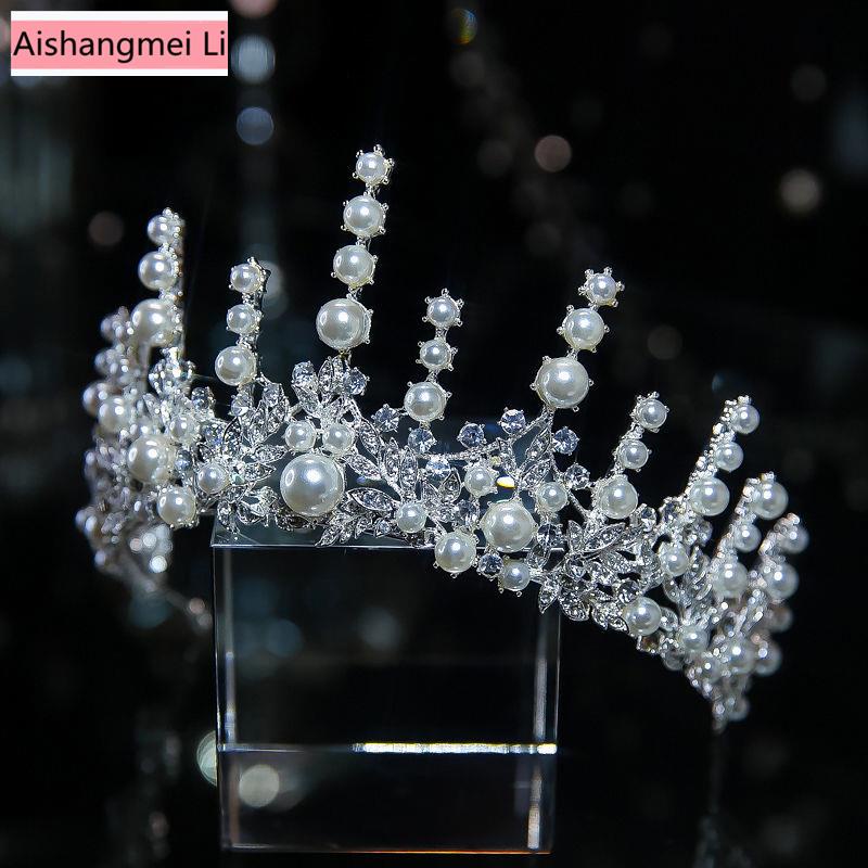 Cài Tóc Hình Vương Miện Đính Đá Sang Trọng Cho Cô Dâu