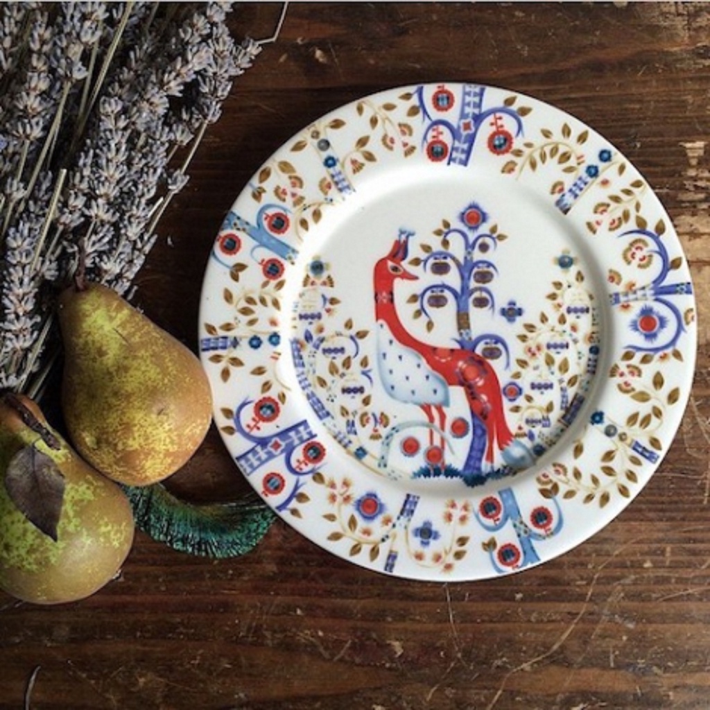 Đĩa sứ Taika Iittala phong cách Bắc Âu màu Trắng - Size 20/22/27cm