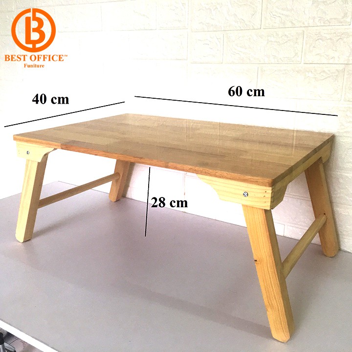 Bàn gấp mini đa năng gỗ tự nhiên - kích thước 40x60x28 cm - Bàn học - Bàn uống trà