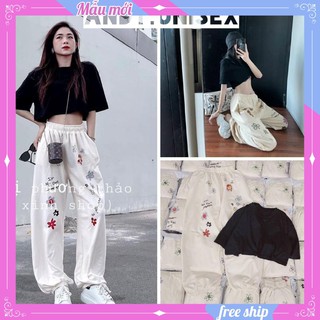 Set áo croptop mix quần bom 💖FREESHIP💖 Áo crotop đen cá tính mix quần bom thụng cực xinh AD41 SUNNY