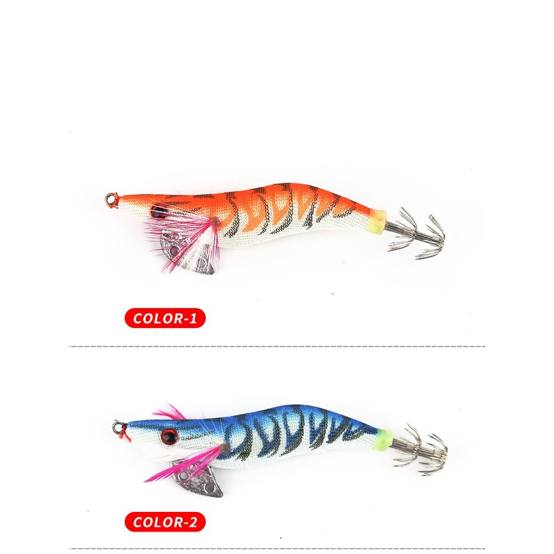 Set 5 Mồi Câu Cá Giả Hình Tôm 2.0 2 Cái# 2.5# 3.0# Mồi Câu Cá 3D Phát Sáng Độc Đáo