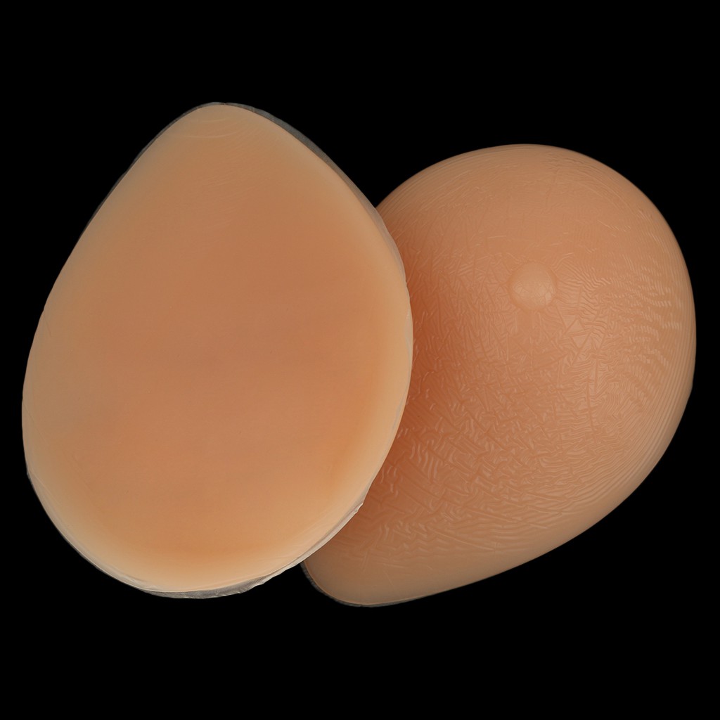 Silicone Breast Forms Enhancer Fake Boobs Mastectomy Transvestite 12x9x3cm