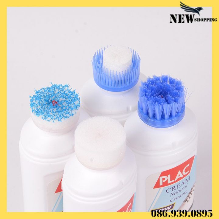Nước Lau Giày, Lọ Đánh giầy, PLAC CREAM, có đầu chà, Túi Xách An Toàn