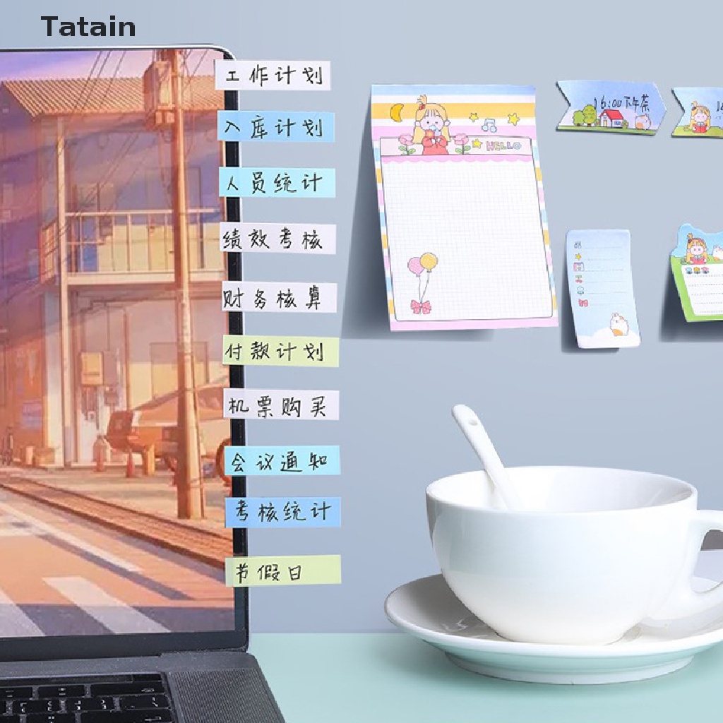 Set 100 tờ giấy ghi chú tự dính tiện dụng