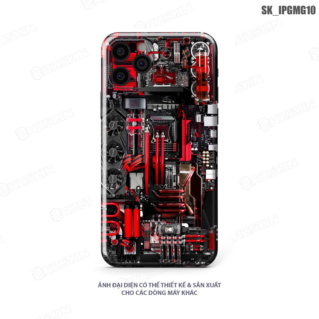 Miếng Dán Skin Hình Game Cho Mọi Dòng IPhone |SK_IPGMG10| Dán Full Lưng Viền, Chất Liệu Film 3M, Cắt Khuôn CNC Dễ Dán