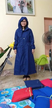 Áo mưa may thủ công