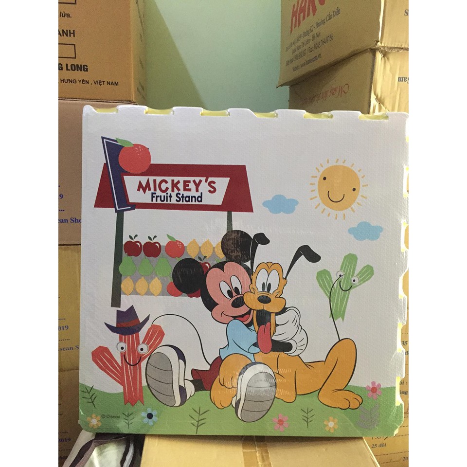 [NHẬP TOY 30K GIẢM] Xốp ghép trải sản 60x60 hình Mickey Disney 1 bộ 4 tấm 60x60cm