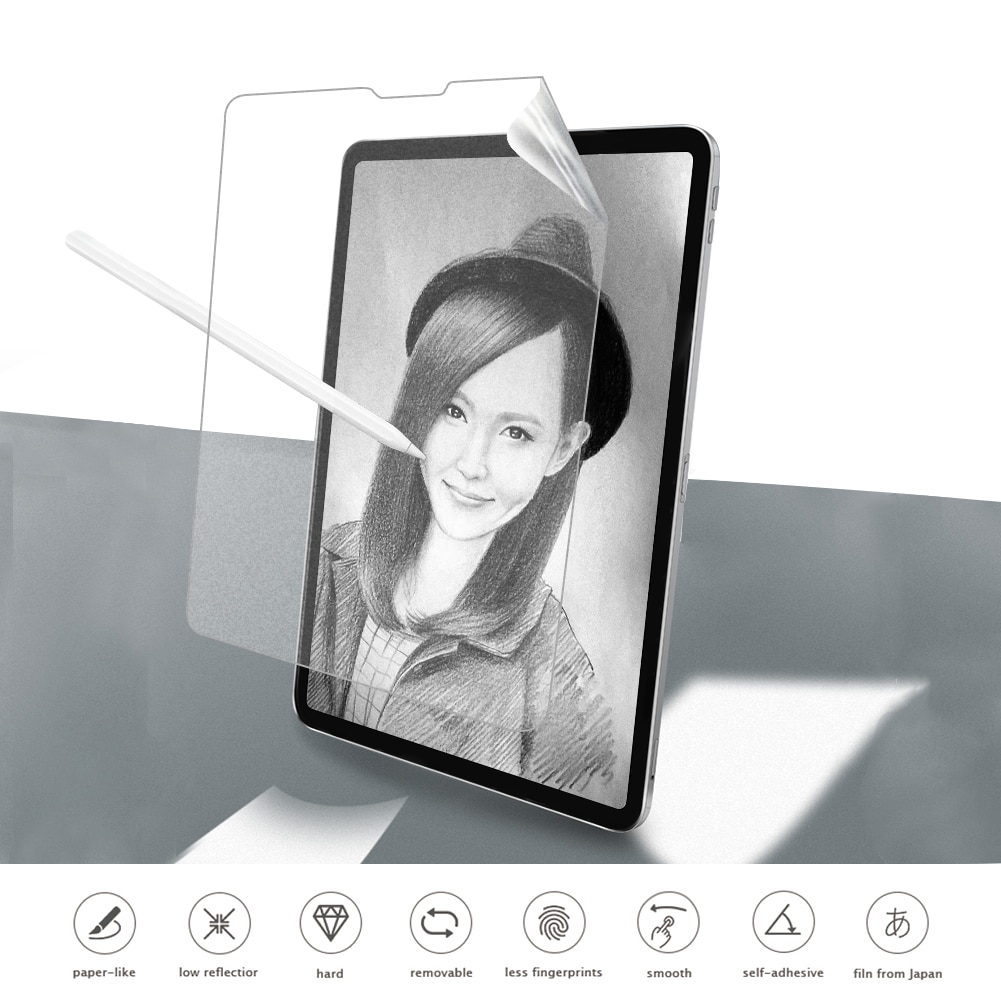 Giấy Giống Như Phim Bảo Vệ Màn Hình Matte PET Chống Glare Cho iPad 9.7 10.9 Air 4 3 10.5 Pro 11 12.9