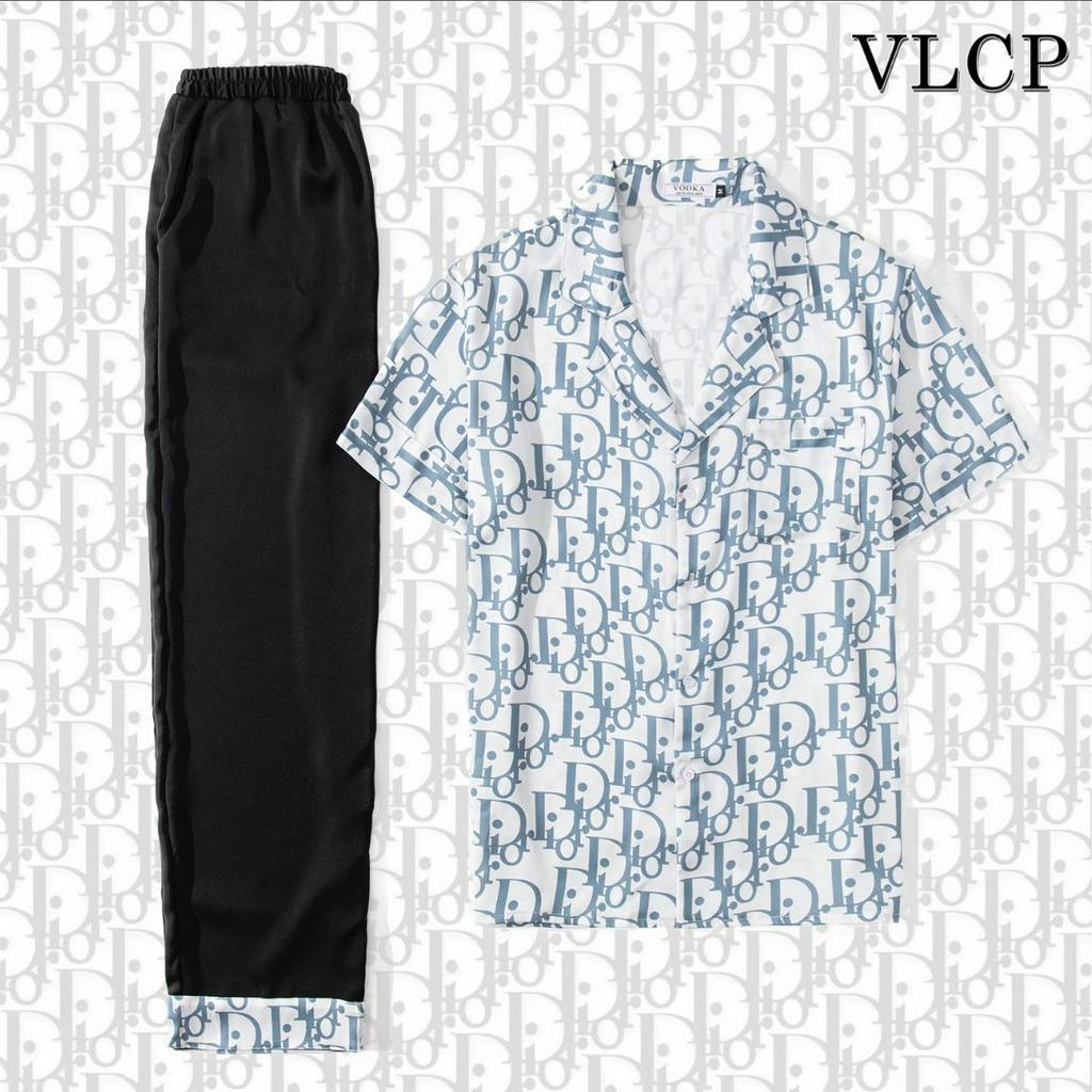 Đồ đôi nam nữ đồ ngủ đôi pijama nam nữ mùa hè thu mặc thoải mái chất liệu vải lụa cao cấp D36 - VLCP