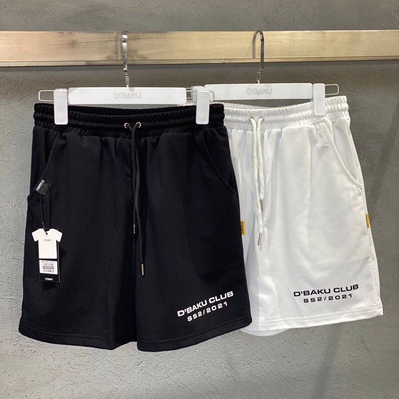 Quần Shorts D'BAKU BASIC LOGO &amp; D'BAKU CLUB Phản Quang (Tặng kèm túi Tote)