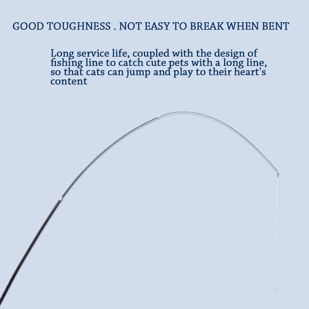 ZAIJIE24 Set 7 Gậy Đồ Chơi Họa Tiết Hoạt Hình Có Thể Điều Chỉnh Cho Mèo Cưng