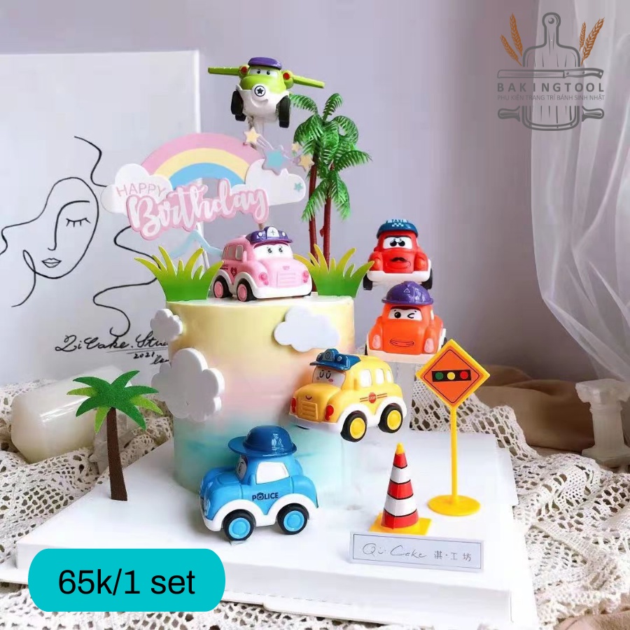 Set 6 xe + máy bay sắc màu SP068288