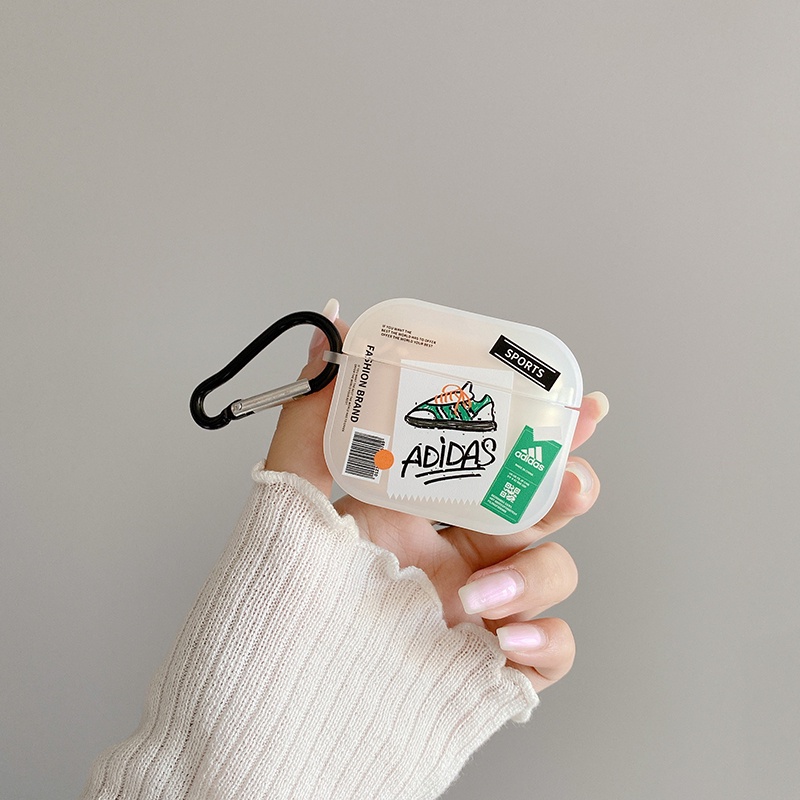 Vỏ Bảo Vệ Hộp Sạc Tai nghe không dây Airpods1 2 3 Pro Bằng Silicon TPU Hình Giày Thể Thao