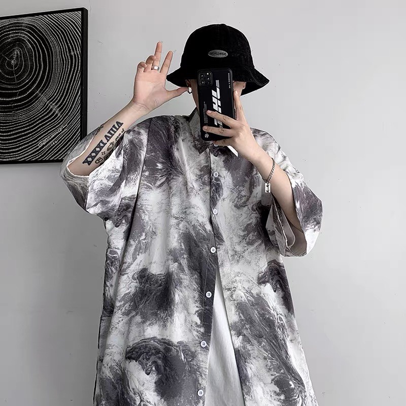 Áo sơm mi LOANG Unisex chất cotton thoáng mát SM1