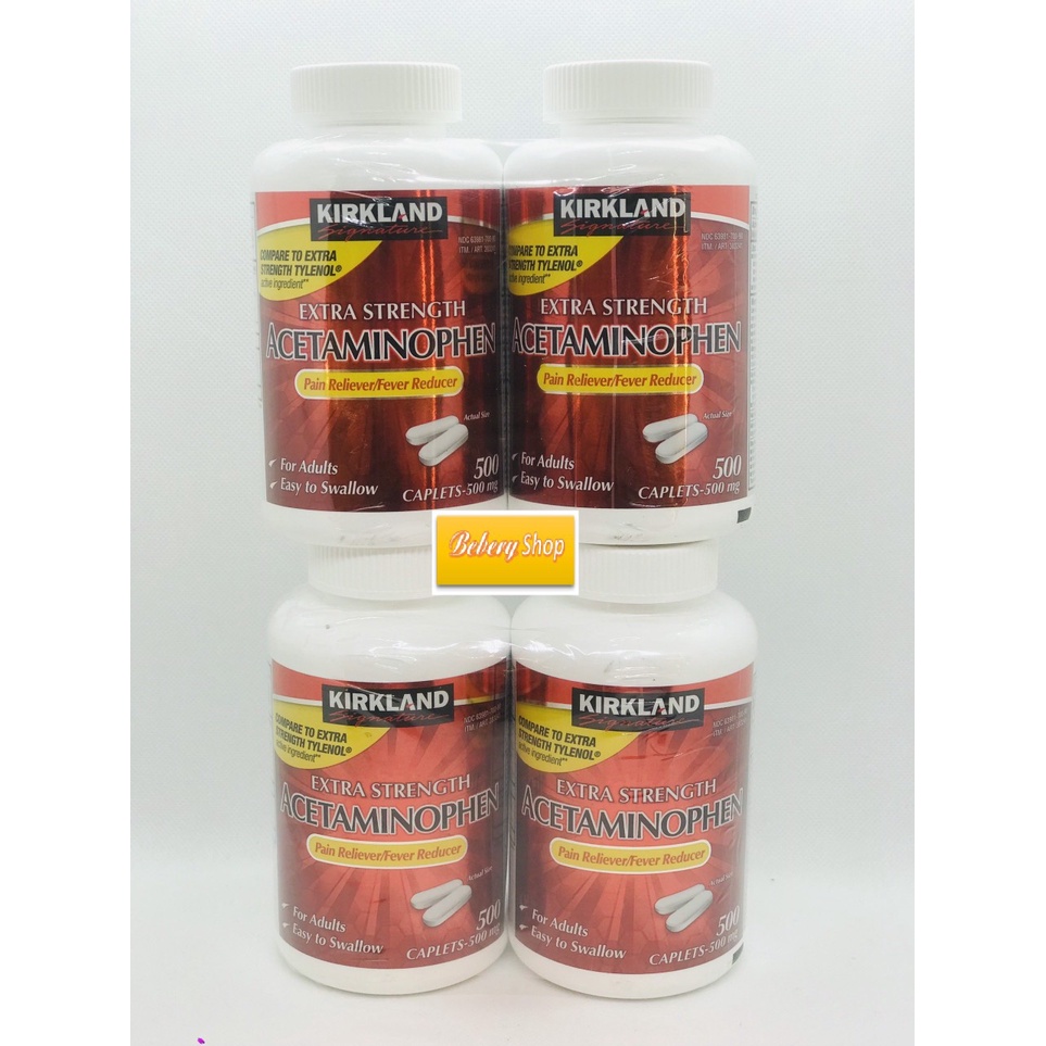 Thuốc Giảm Đau Kirkland Extra Strength Acetaminophen 500mg của Mỹ