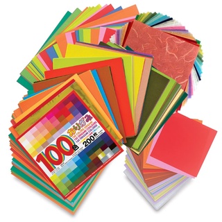 100 TỜ GIẤY ORIGAMI ĐỦ LOẠI, ĐỦ MÀU, ĐỦ ĐỊNH LƯỢNG