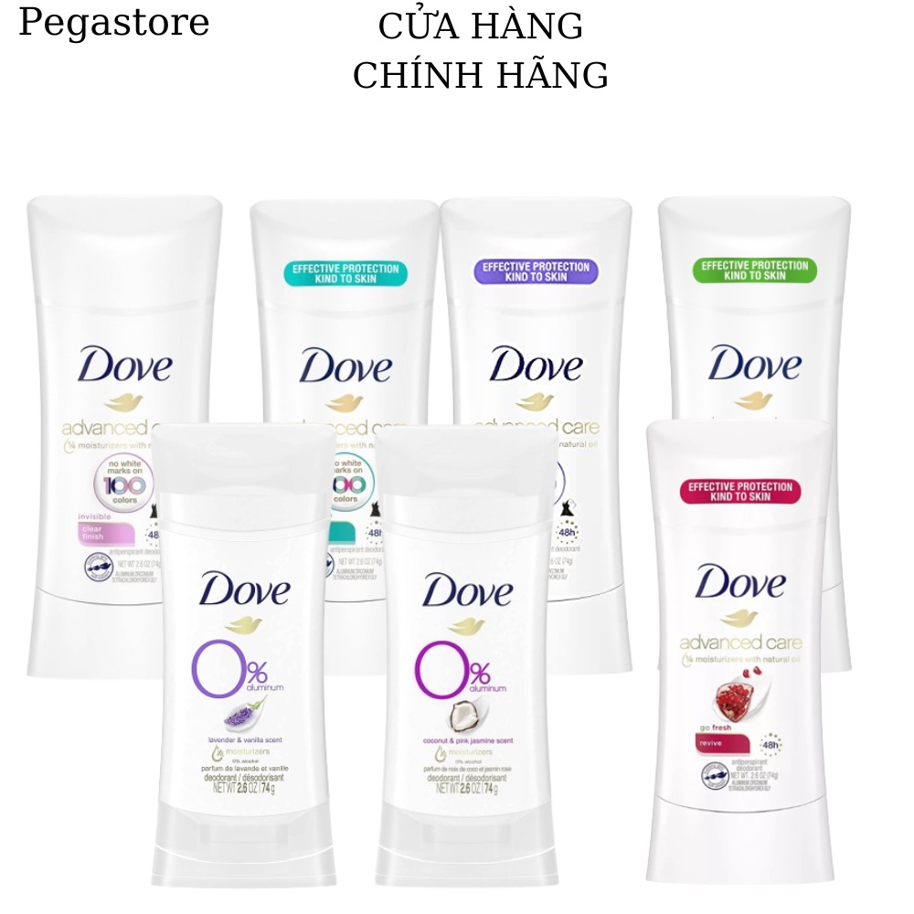 Lăn khử mùi DOVE Advanced Care Revive 48h Anti-Perspirant 74g - lăn nách dove hương Dưa Leo,hương lựu