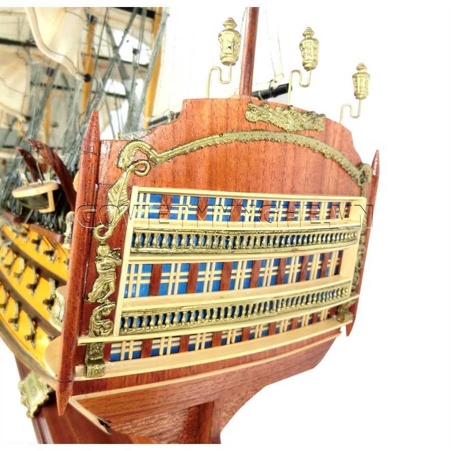 Mô Hình Thuyền Gỗ Chiến Cổ HMS Victory (Thân 80cm - Gỗ Sơn)