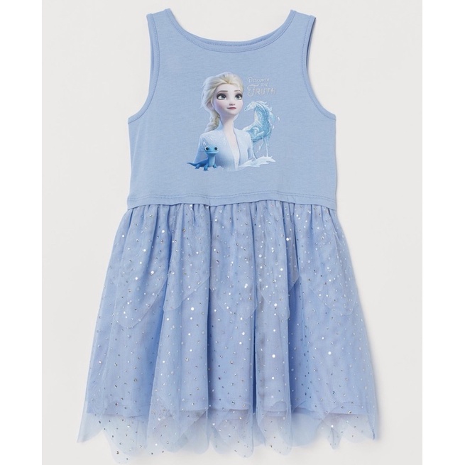 Váy elsa Hm xanh sale