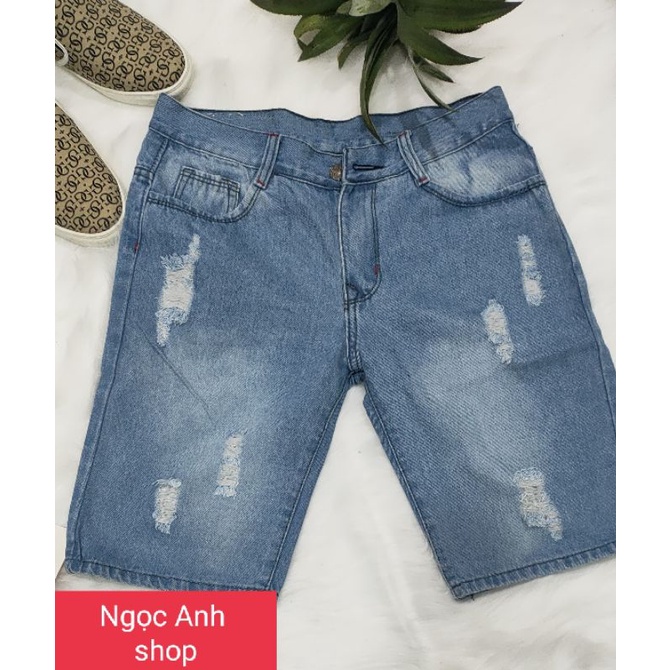 Quần lửng nam vải jean bao đẹp