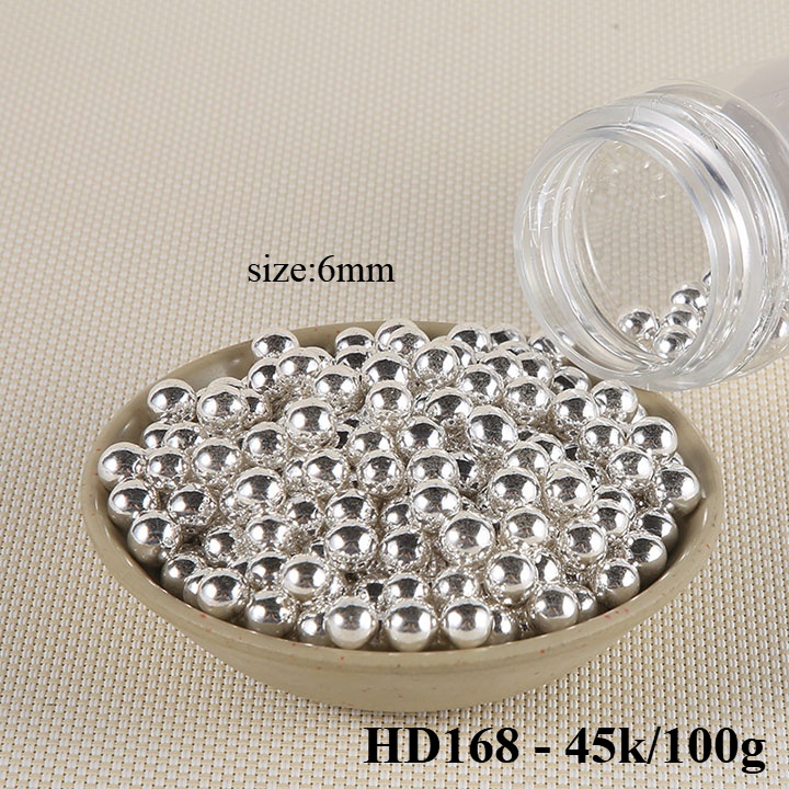 100 gr bi đường vàng bạc  phụ kiện trang trí bánh kem