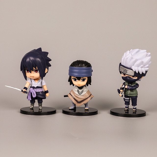 ⚡️⚡️ 3 Kiểu ✨✨ Set 6 Mô hình NARUTO Q ⚡️Zabuza Haku Kakashi Sasuke Sakura ...