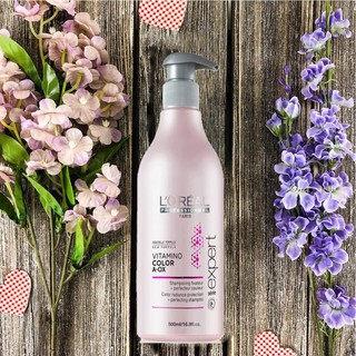 Dầu gội giữ màu tóc nhuộm l'oréal professional a-ox vitamino color 500ml