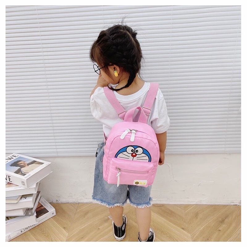 Balo Trẻ Em Doremon Doraemon Chất Liệu Vải Dù Chống Thấm Nước 3 Mẫu Màu H-X