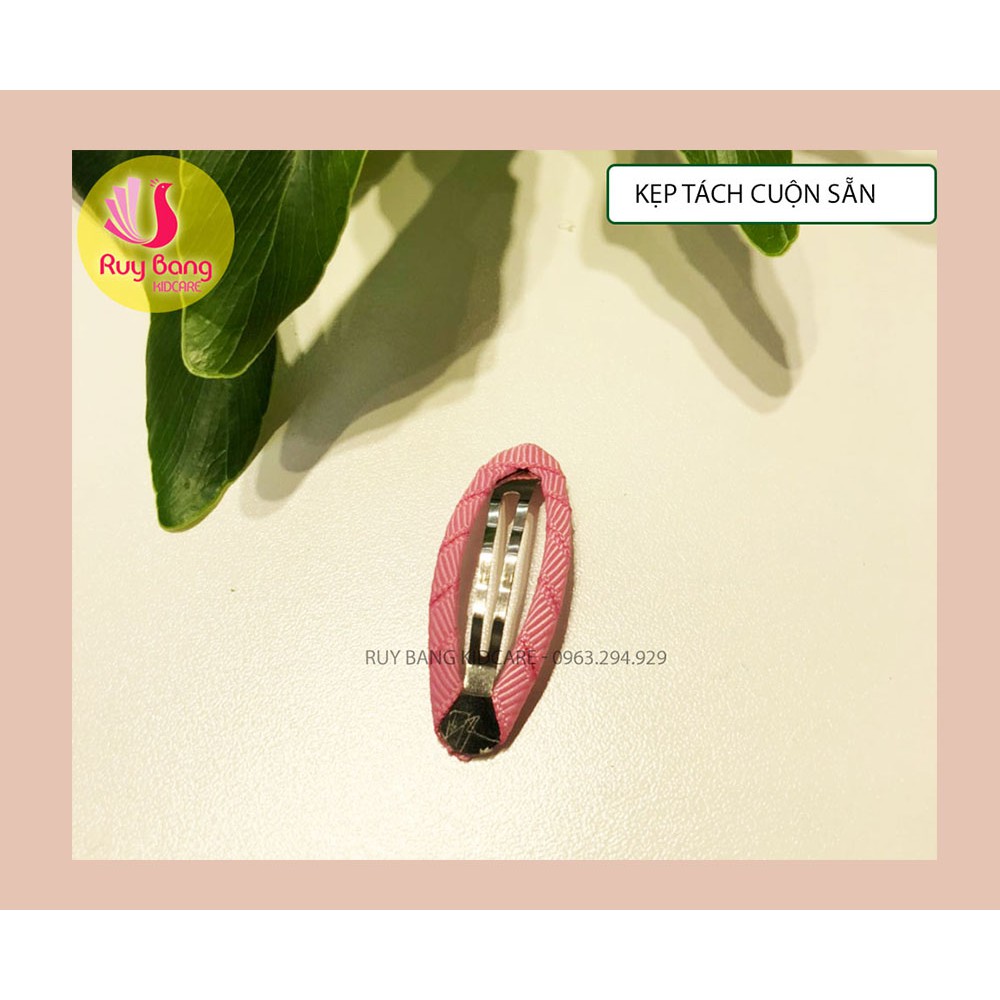 Kẹp bật cuộn ruy băng nhiều màu sz 5cm - Tông màu HQ - Set 5 cái