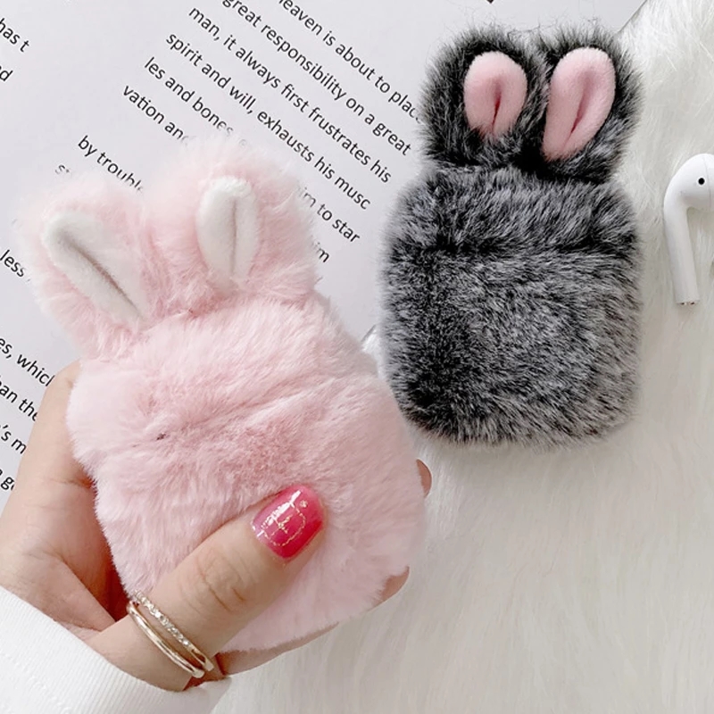 Hộp Đựng Tai Nghe Airpods 1 / 2 / 3 Tạo Hình Tai Thỏ Dễ Thương
