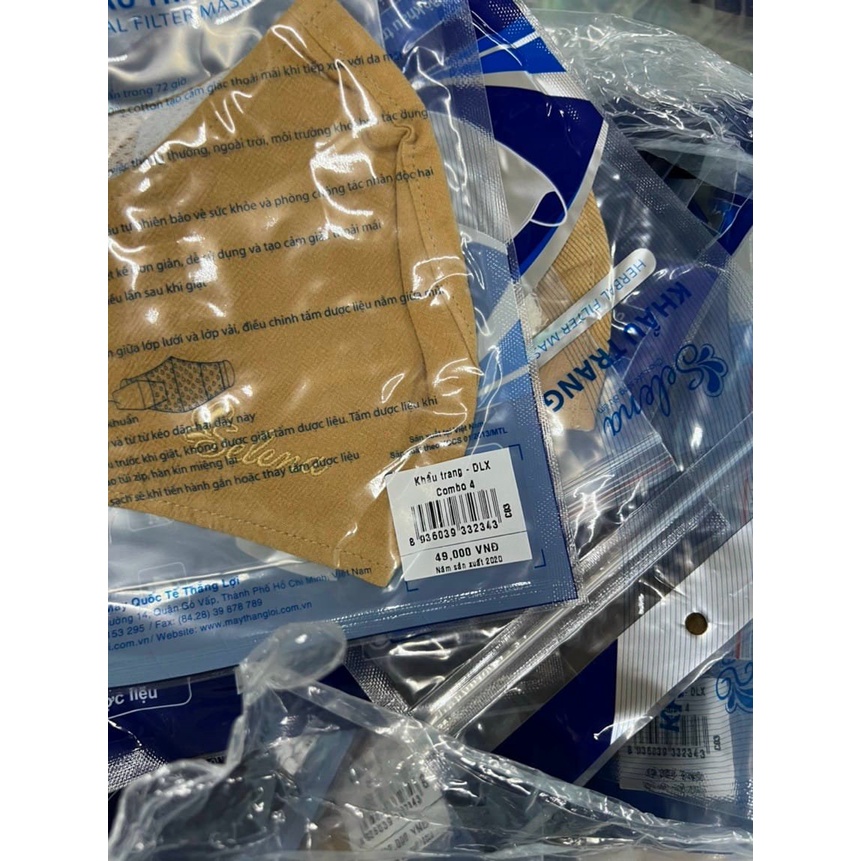Khẩu trang kháng khuẩn selena thắng lợi combo 5 sét
