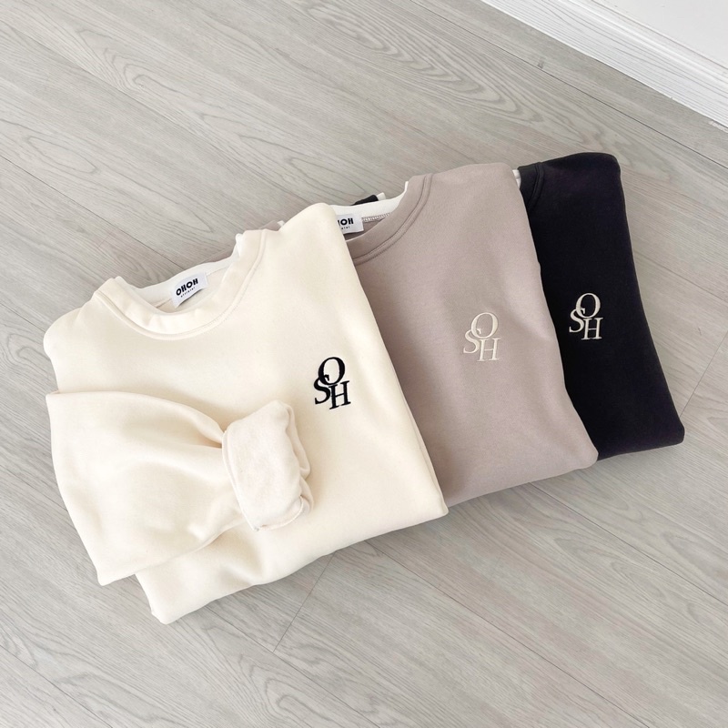 Áo sweater basic phối hai lớp (OHS SWEATER)