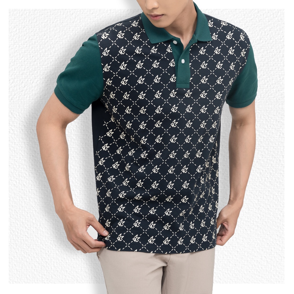 Áo Polo nam form rộng LOGAN vải cá sấu cotton UNI, nam tính, thanh lịch, sang trọng - POLOMANOR