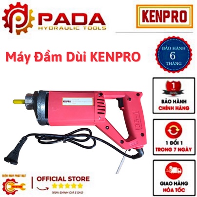 Máy đầm dùi bê tông cầm tay KENPRO - KP800 - Máy kèm sẵn dây đầm 1m2 - Bảo hành 6 tháng